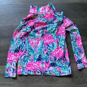 Lilly Pulitzer Windsor Pullover XS extra small Flamenco Beach